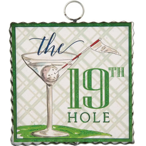 Mini 19th Hole Print Charm Attachment