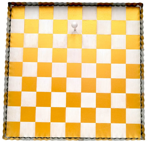 Gold & White Checked Mini Gallery Charm Display Board