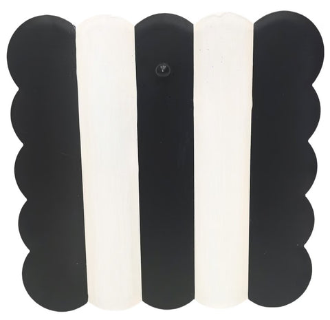 Black & Cream Scallop Mini Gallery Charm Display Board