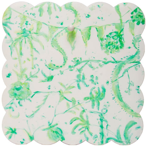 Scalloped Green Chinoiserie Mini Gallery Charm Display Board