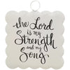 Mini Art Scallop "The Lord Is My..." Print Charm