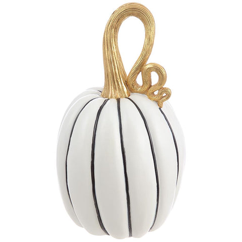13" Pumpkin - White/Black