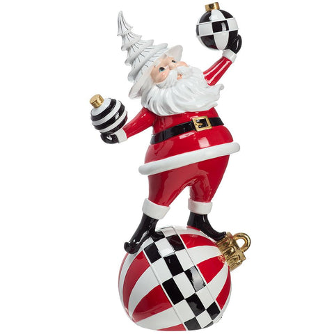 16.75" Santa - Red/White