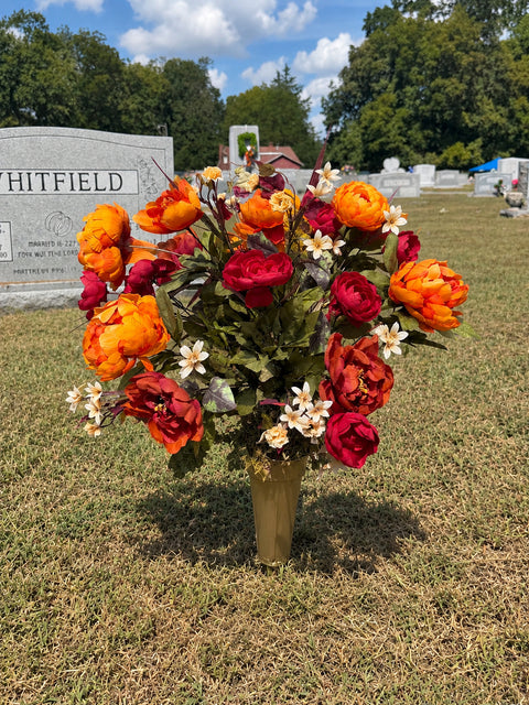 23" Peony Mixed Fall Bundle - Autumn