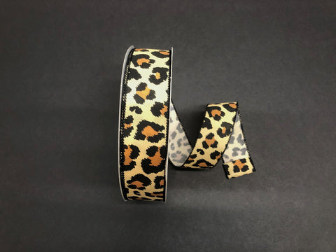 Leopard Wired Ribbon - 1.5" x 50yds