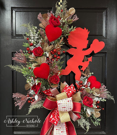 Cupid's Arrow Valentine Wreath