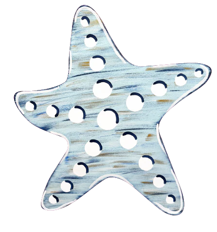 Coastal Starfish - Corrugated Coroplast Yard Stake