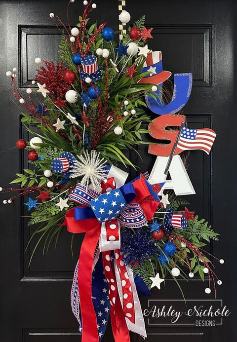 Patriotic USA Wreath