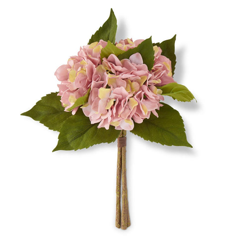 15" Hydrangea Bundle x3 - Pink