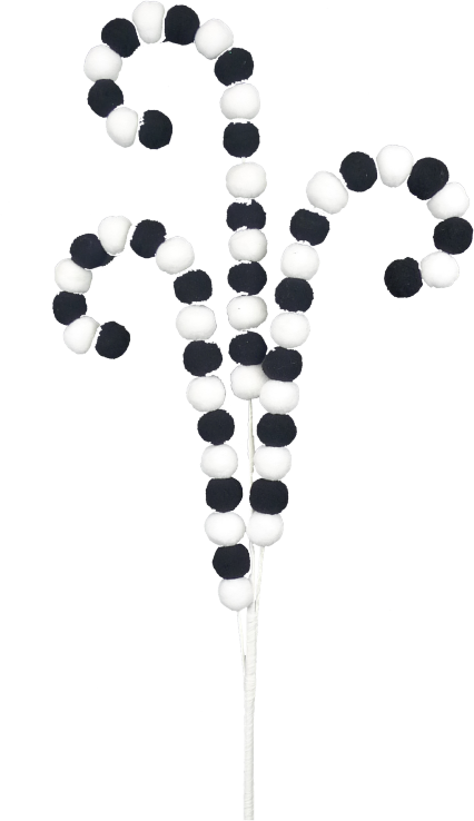 Felt Ball Curl Spray - Black & White