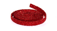 GLITTER ROPE 1" X 15'L PLASTIC - Red or Green