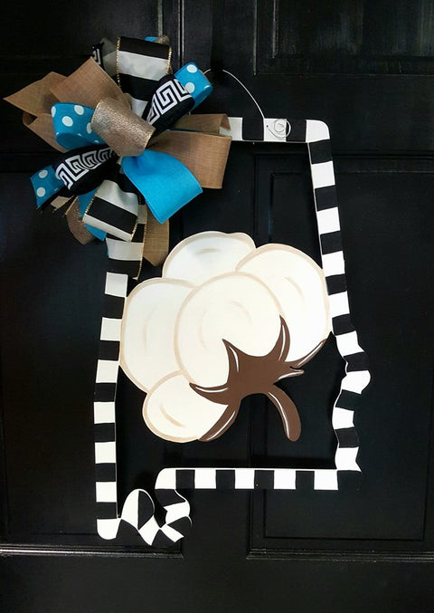 Alabama-Cotton Door Hanger