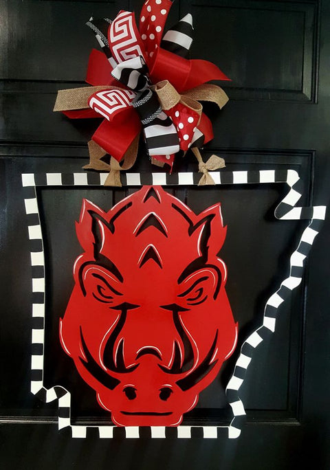 Arkansas-Razorback Door Hanger