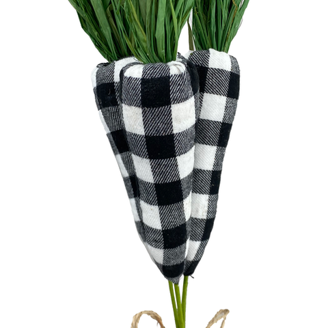 Fabric Carrot Bundle of 3 - Buffalo Check