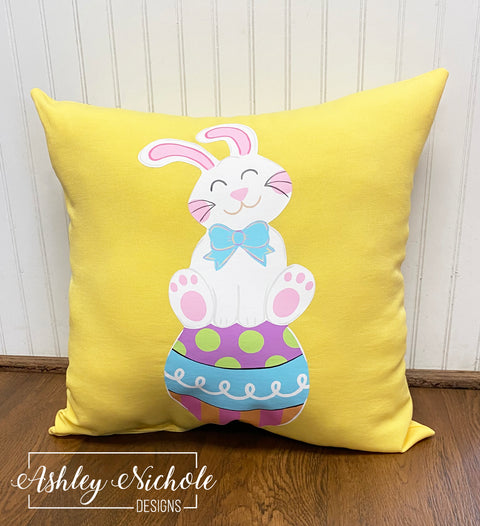 Custom-Bunny-Cute as a Button Pillow