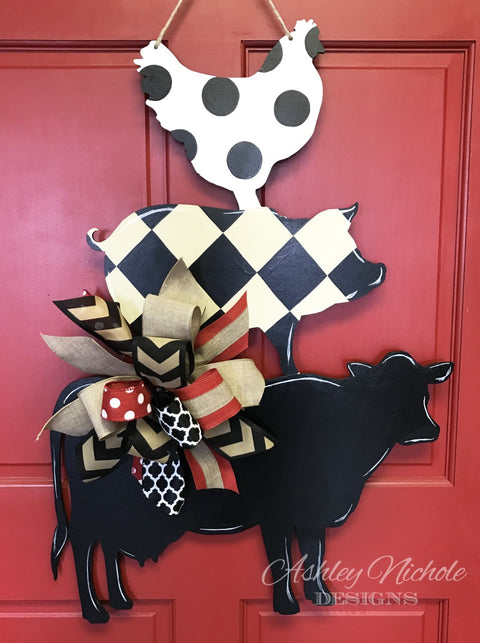 Farm Trio Door Hanger