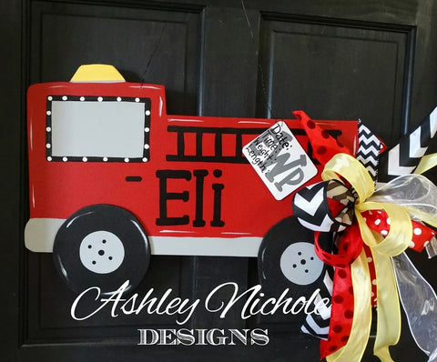Fire Truck Door Hanger