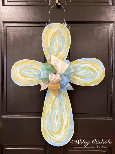 Abstract Cross - Neutrals - Door Hanger (UV PRINTED Only)