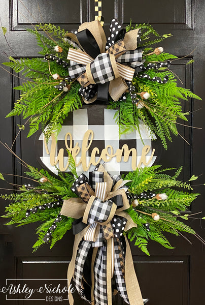 Everyday Wreath Buffalo Plaid hot Wreath