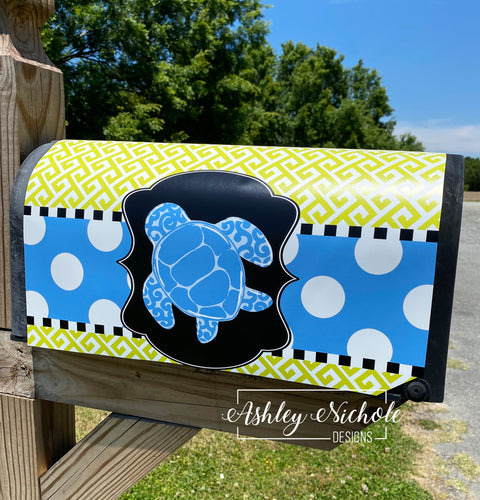 Sea Turtle - Magnetic Vinyl Mailbox Cover