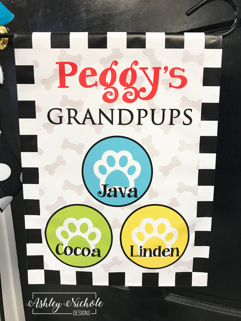 Grandpups - Vinyl Garden Flag