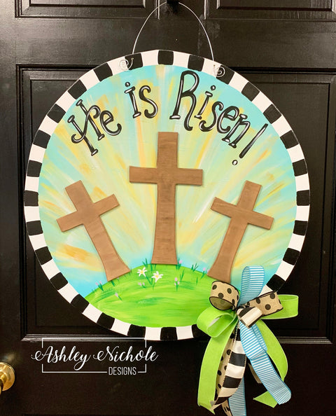 He is Risen Door Hanger