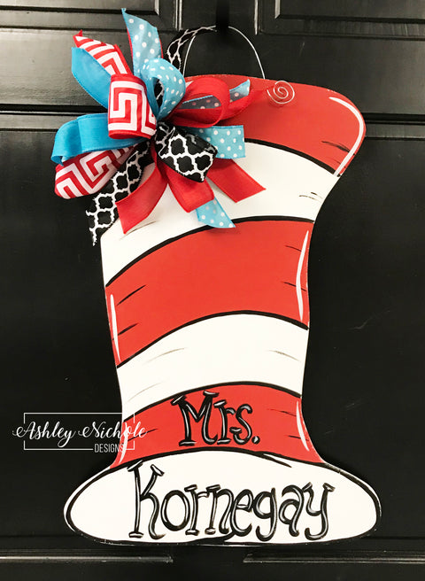 **Dr. Seuss Hat Door Hanger** Ready to ship!