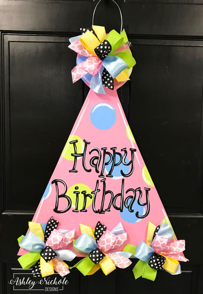 Party Hat Door Hanger