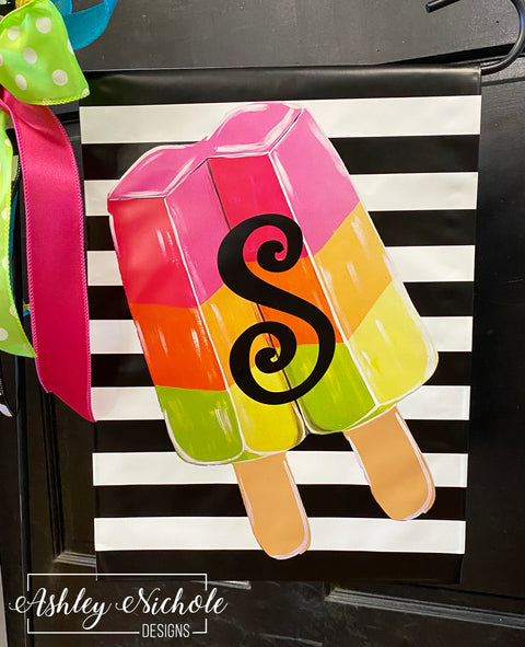 Popsicle - Sherbet - Vinyl Garden Flag