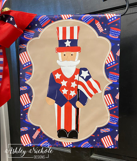 Uncle Sam Full Body Patriotic - Vinyl Garden Flag