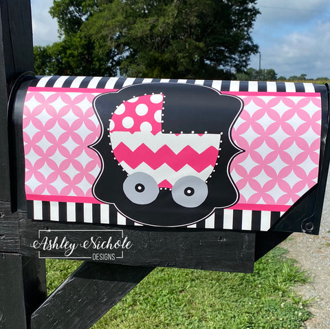 Baby Carriage - Magnetic Vinyl Mailbox Cover