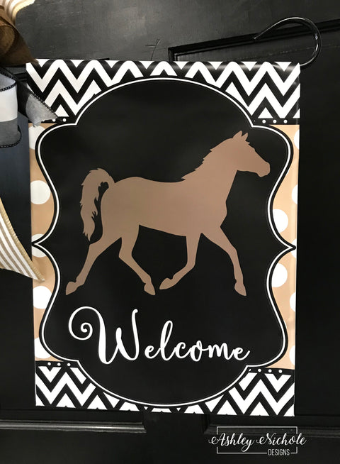 Horse - Vinyl Garden Flag