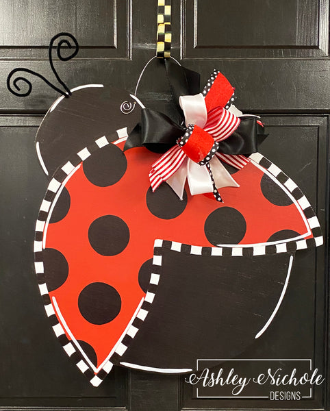 Ladybug Door Hanger (Hand-Painted)