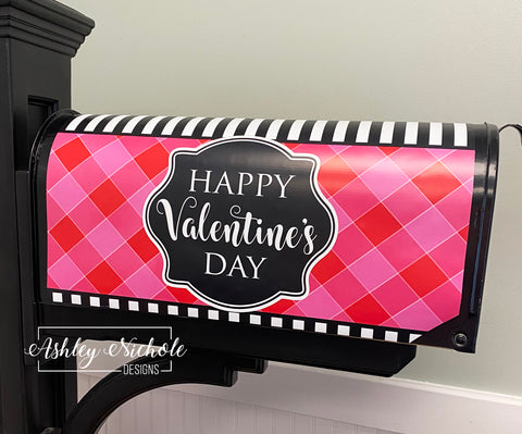Happy Valentine's Day - Magnetic Vinyl Mailbox Cover