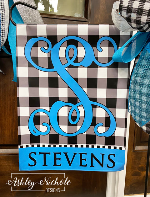 Buffalo Check Let it Snow - Vinyl Garden Flag