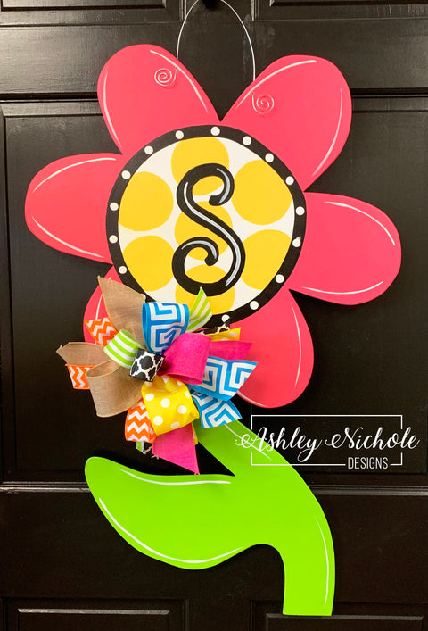 Large Flower Door Hanger