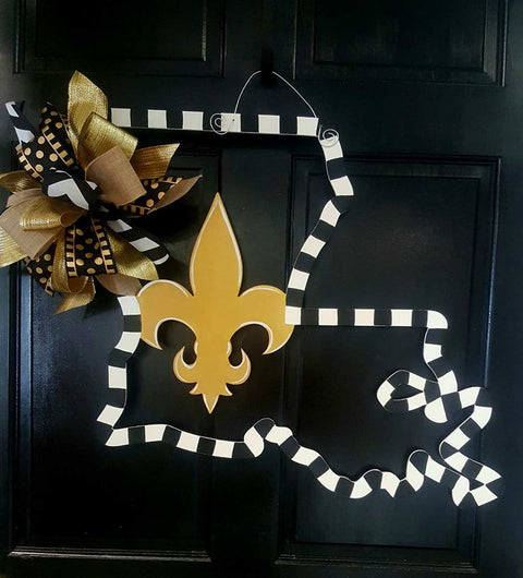Louisiana-Fleur de Lis Door Hanger