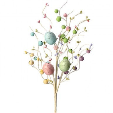 20" Wood Bead & Easter Egg Pick - Pastels