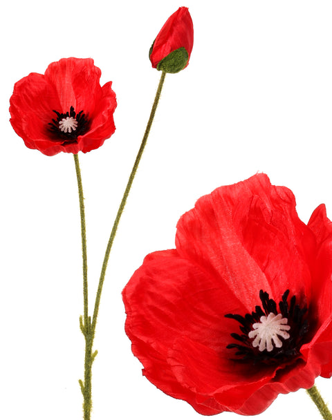 Poppy Stem and Bud -25"