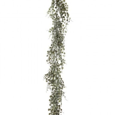 6' PL Weathered Button Leaf Garland