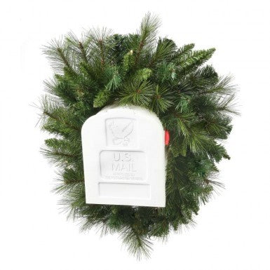 3' Belgium Mix Mailbox Swag - Two Tone Green