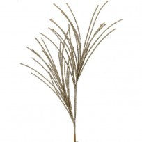 28" Micro Beaded/Sequined Grass Spray - Champagne