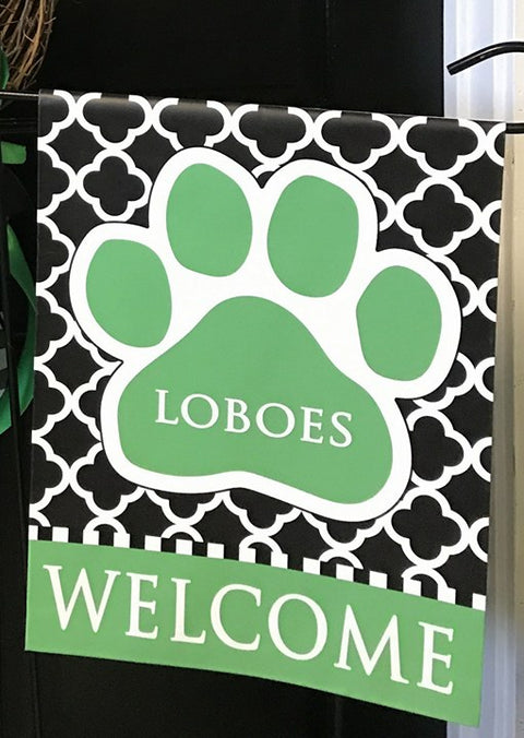 Paw Print Team - Vinyl Garden Flag