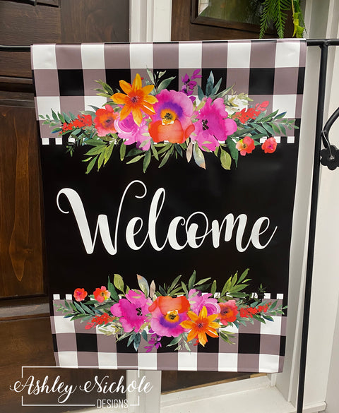 Spring Bouquet "Welcome" - Vinyl Garden Flag