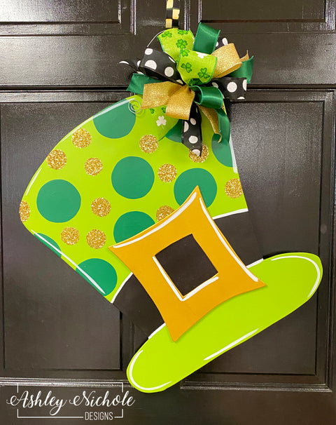 St. Patrick's Day Hat Door Hanger (Hand-Painted)