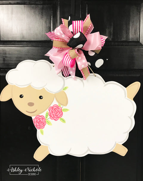 Sweet Lamb - Door Hanger
