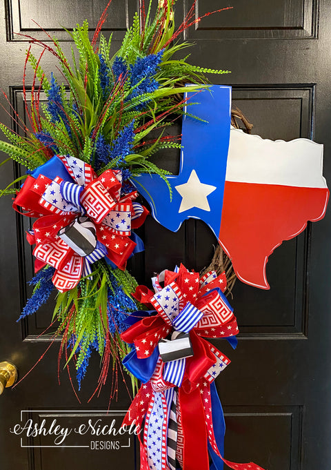 Texas State Patriotic Wreath