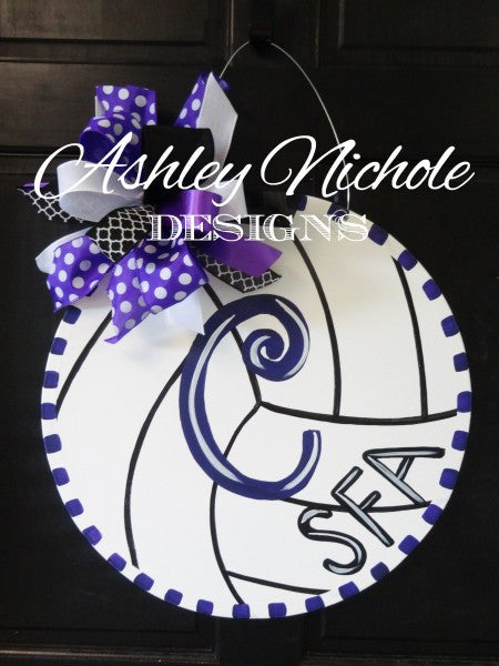 Volleyball Door Hanger (Hand-Painted)
