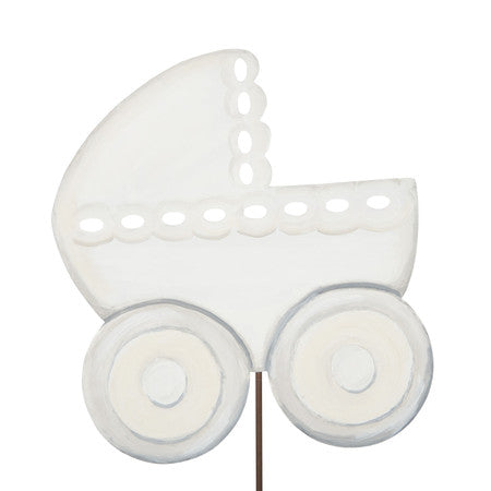 Baby Carriage Metal Stake/Hang/Easel