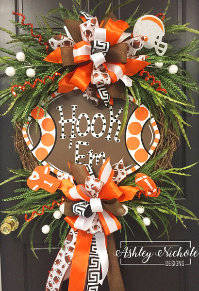 Cleveland Browns Football Sports Wreath Handmade Deco Mesh — What a Mesh By  Diana